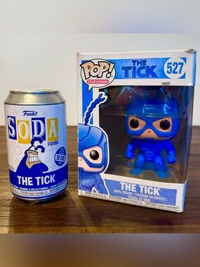 Funko Pop! The Tick 527 Box Damage + BONUS NEW SEALED Vinyl Soda Pop Figure
